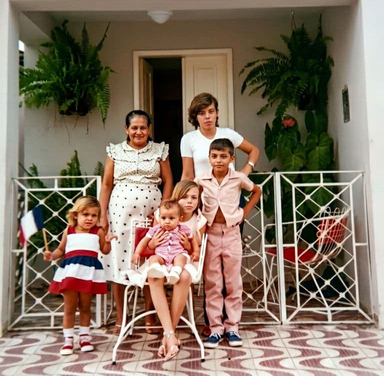 Foto restaurada com cores e nitidez aprimoradas